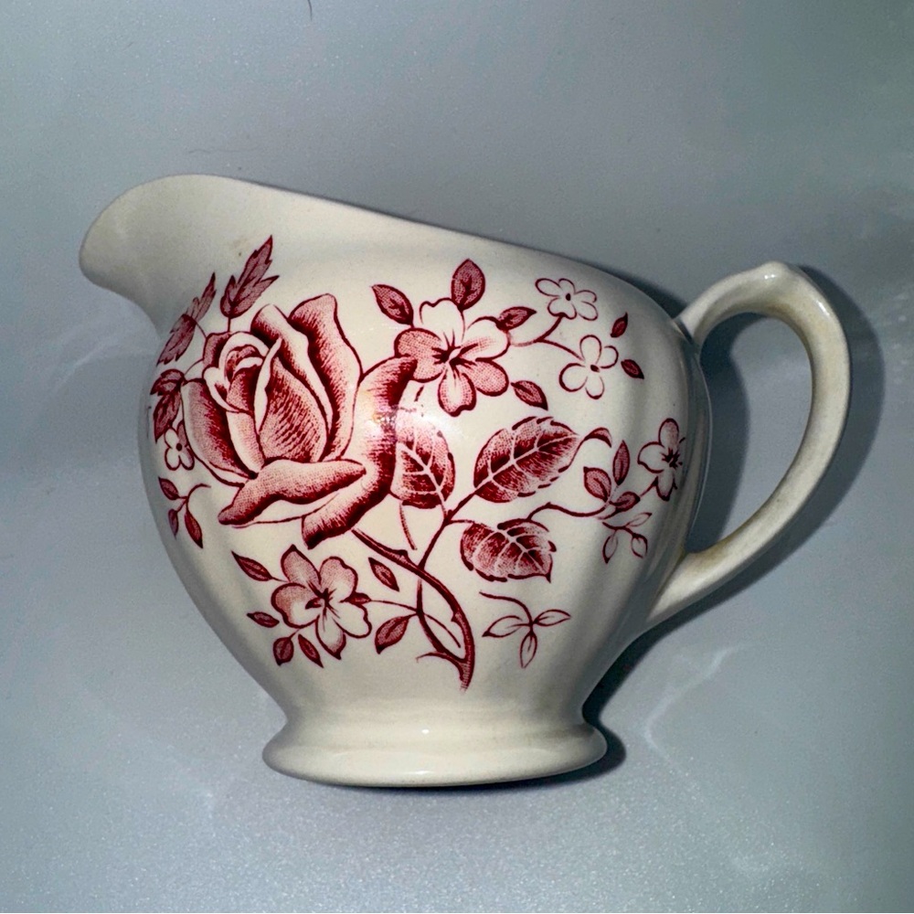 J G Meakin Vintage Antique Creamer  England SOL 391413 Pink Rose
